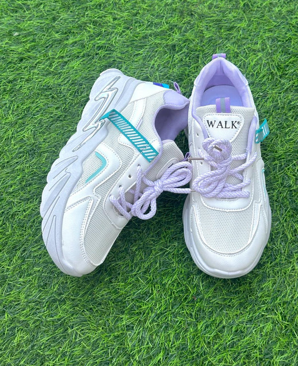 white purple shoes